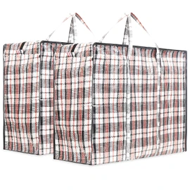 DECO EXPRESS Laundry Bags Large - Strong Durable Storage Bags for Moving House Shopping and Laundry - Jumbo Reusable Zip Bag Storage Bags XXL Multipack (Pack of 2)