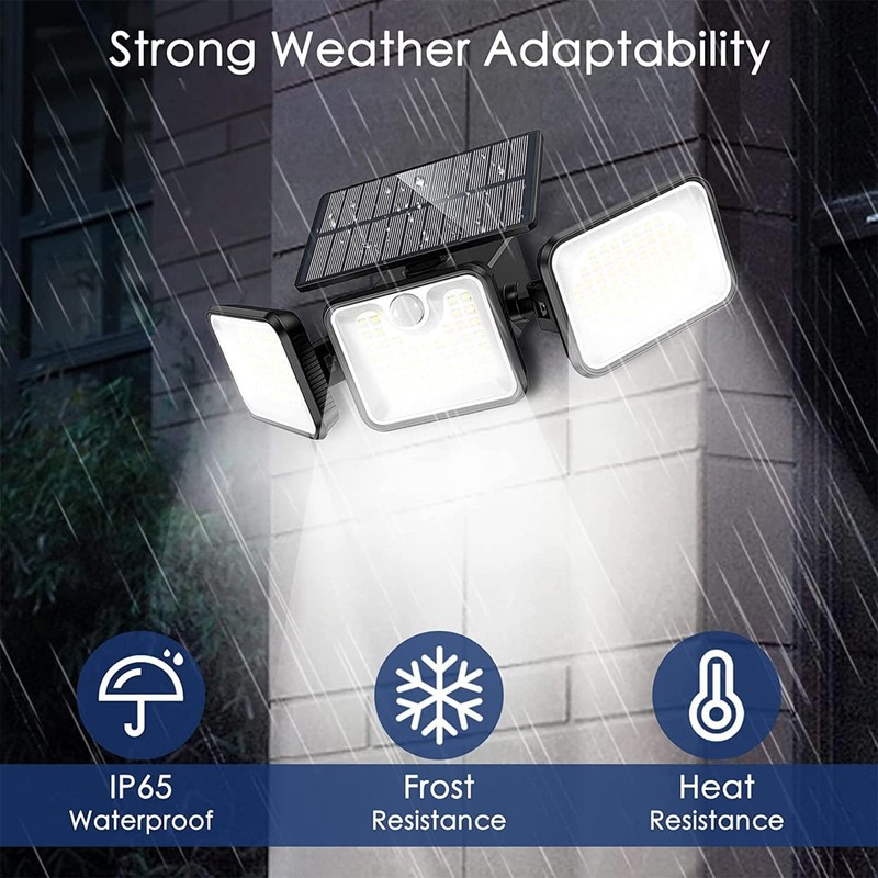 Sunenvoy 2 Pack 180 LED Solar Flood Light Outdoor,Motion Sensor