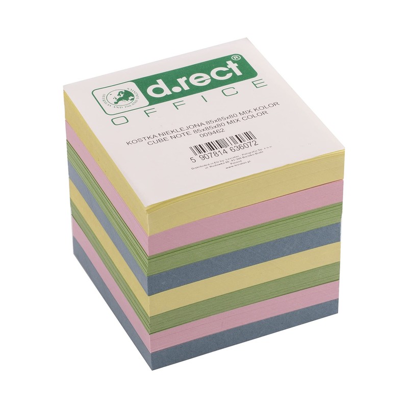 D.RECT Note Block 85x85x80mm Notepad Replacement Paper for Note Box,