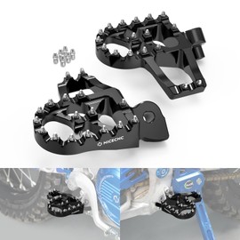 NICECNC Black Extender Foot Pegs Footrests Compatible with YAMAHA YZ65 2018-2023 YZ85 2002-2023 YZ125 1997-2023 YZ250 1998-2023 YZ125X 2017-2023 YZ250X 2016-2023,See fitment