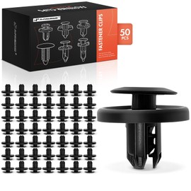 A-Premium 50PCS Nylon Fender Liner Retainer Plate Clips Compatible with Subaru Outback 2013-2018, Impreza 2012-2018, Legacy 2011-2018, BRZ 2013-2018, Tribeca 2011-2014, WRX STI - For 8mm Hole