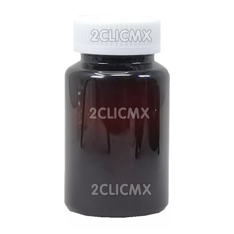 2CLIC.MX 200 Frasco Bote Capsulero Ambar 150 Ml Tapa Blanca