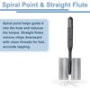 sourcing map Spiral Point Plug Threading Tap M3 x 0.5