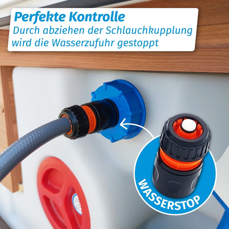 MaJoCompTec® Watertwin Water Tank Filling Adapter | Motorhome Caravan Water
