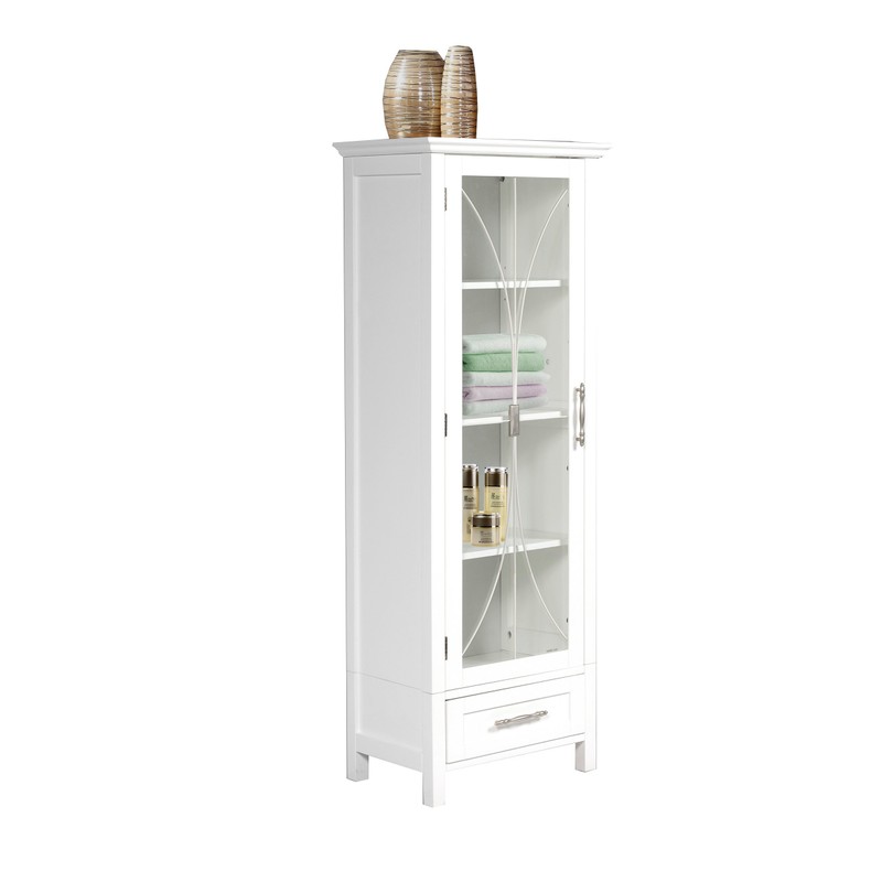 Teamson Home Delaney Linen Cabinet, Storage, White