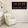 LED Number Clock Large Big Digital Display with Temperature Wall