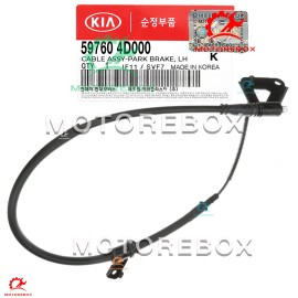 Kia Genuine Rear Left Driver Parking Brake Cable for Entourage Sedona 597604D000
