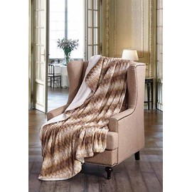 RC HONEY TWIST Ultra Soft Sherpa Throw Light Weight Couch Blanket 50in x 70 in