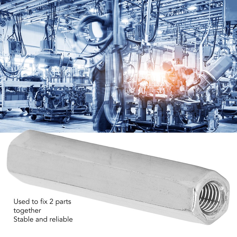 5 Pcs Hex Coupling Nut M8x1.25 75mm Length 304 Stainless