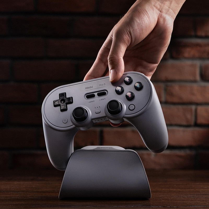 8BitDo Pro 3 Bluetooth Controller for Switch/Switch2,Windows,Apple,SteamOS,Android, TMR Joysticks, Swappable