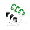 Cabilock 1 Set of 6 Sheets of Stickers for Waste