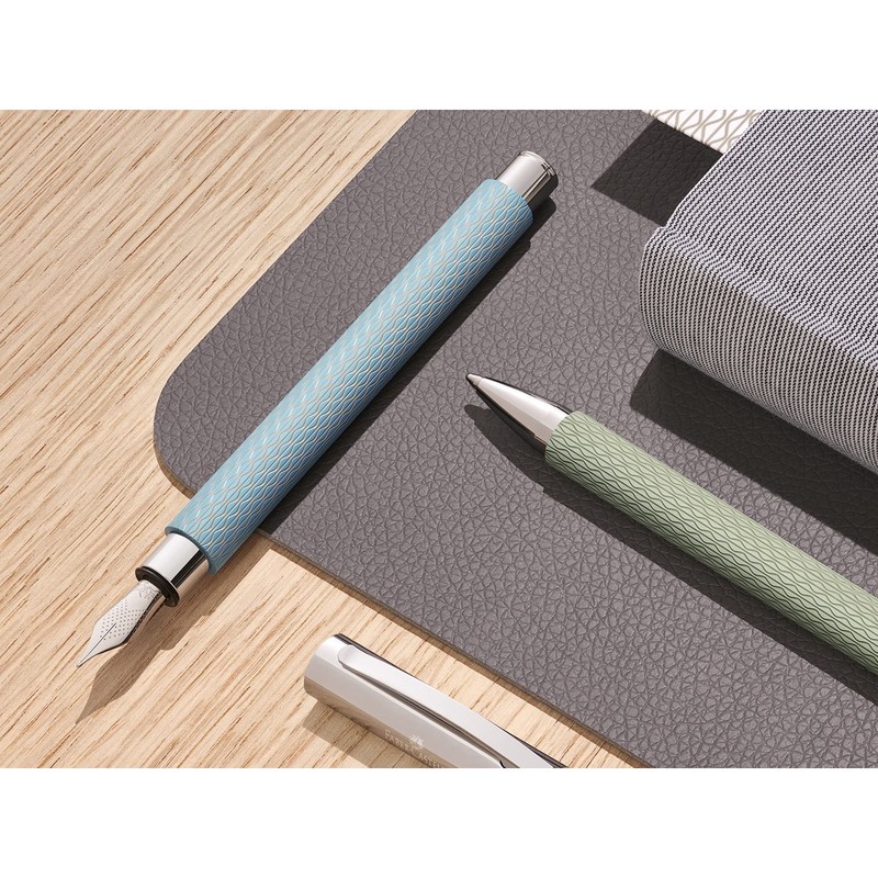Faber-Castell Ambition OpArt 147001 Fountain Pen Nib F Sky Blue