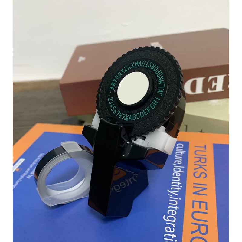 Embossing Label Maker Machine with Tape Portable 3D Mini Label