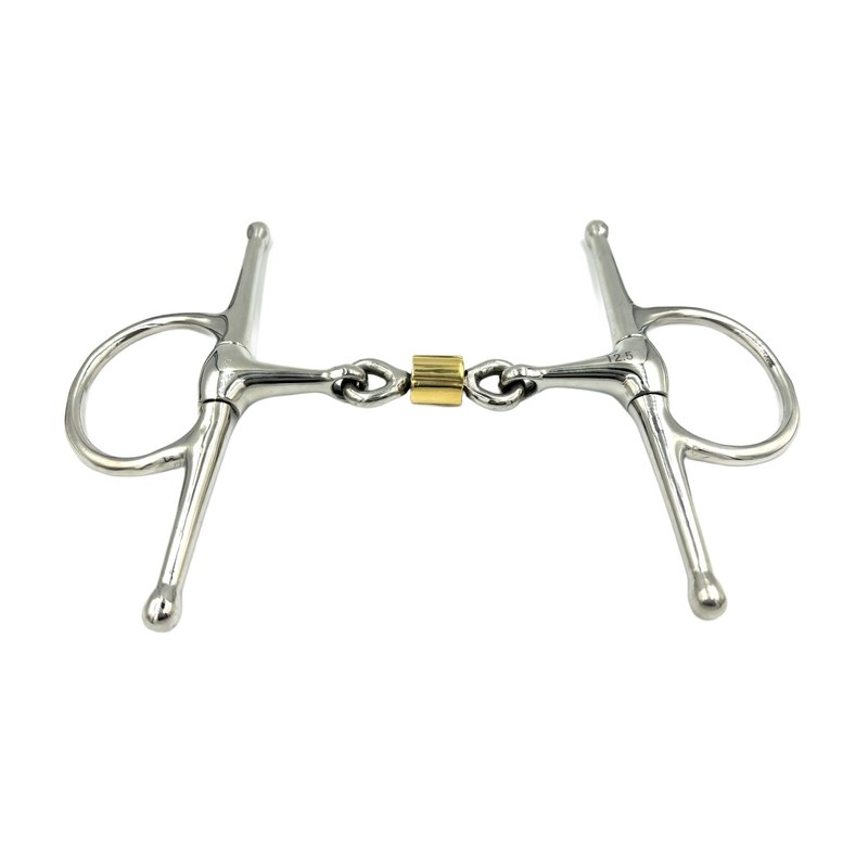 Equine Smile ES0076 Snaffle Bit Double Broken with Coated Copper