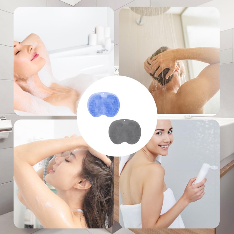 2 PCS Foot Scrubber for Shower, Shower Foot Scrubber Mat,
