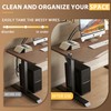 2 Pack Steel Magnetic 14-Inch Cable Management Channels for Under