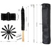 VANPEUSO 20-Feet Dryer Vent Cleaner Kit with Drill Attachment and