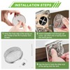 Cesilili 2PCS RV Furnace Vent Screen with Premium Stainless Steel,