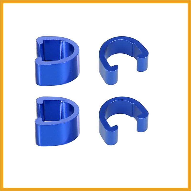 Partuto 12pcs Bicycle Brake Cable Clip C Style Clamp Aluminium