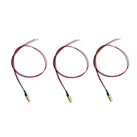 650nm red line 4mm Mini laser module Industrial Laser Group Module adjustable focal length(4mm)(3pack)