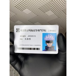 Unbranded Jujutsu Kaisen Gojo Satoru Exhibition Student ID Card High Quality PVC