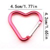 Red Carabiners Keychain Clips Snap Hook Key Ring for Camping