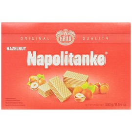 Kras Napolitanke Hazelnut (Hazelnut Wafers), 11.64-Ounce Packages (Pack of 12)