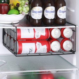 SUFAUY 2-Pack Under Shelf Basket, Under Cabinet Storage Hanging Organizer Holds up to 22lbs, Add Shelves for Storage for Pantry Closet, 11.3“d x 12.3" w, Black