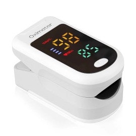 yellowprice Premium Fingertip Pulse Oximeter with Neck/Wrist Cord, Blood Oxygen Saturation - 1-Piece