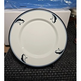 Dansk New Vintage DANSK Flora Lunch Plate Blue White Flower JAPAN 9" 5 Available