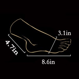 1 Pair of Silicone Models 1:1 Scale Model Silicone Women's Soccer Performance Art Shooting Props etc (Flesh Color) Size 37