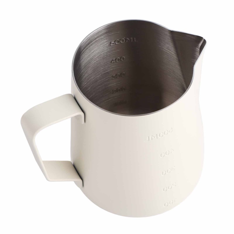 Stainless Steel Frothing Pitcher Milk Frothing Cup with Measurement Scales
