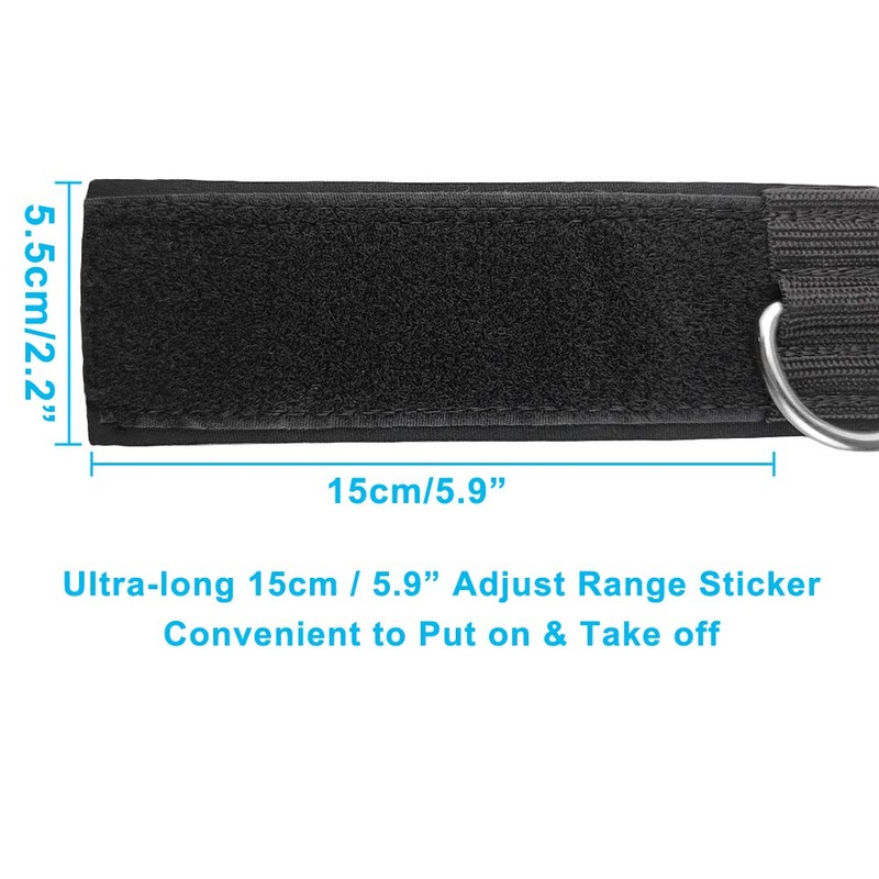 YCYU Padded Ankle Cable Straps for Cable Machine, Ankle Cuffs