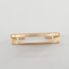 Gold Color Soap Dish Holder Wall Mounted Self Draining Sponge Dish Hollow Type Soap Rack Soap Storage Holder for Bathroom Kitchen