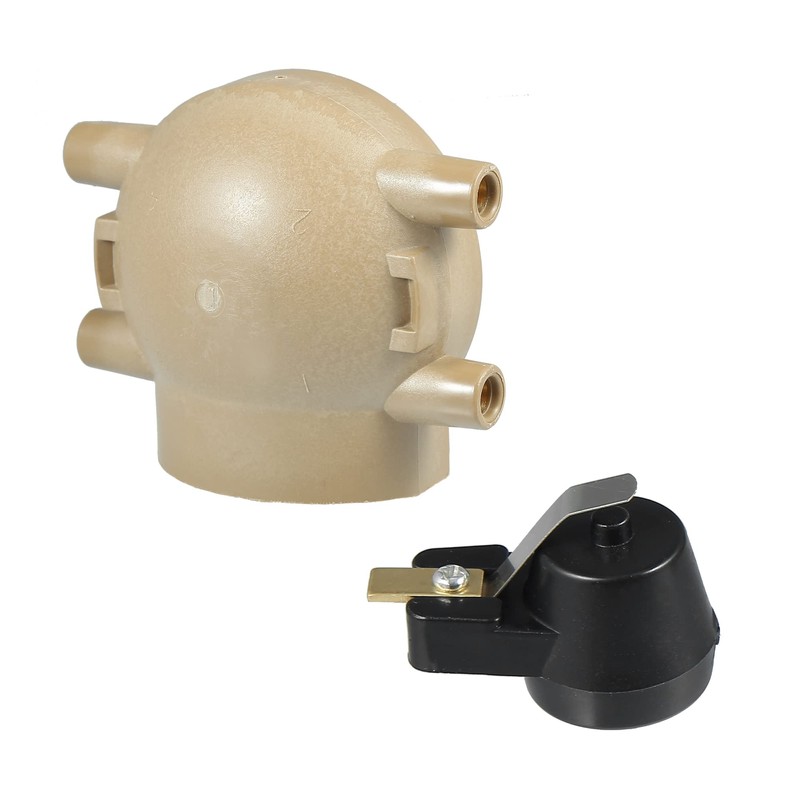 X AUTOHAUX Terminal Ignition Distributor Cap with Rotor for Ford
