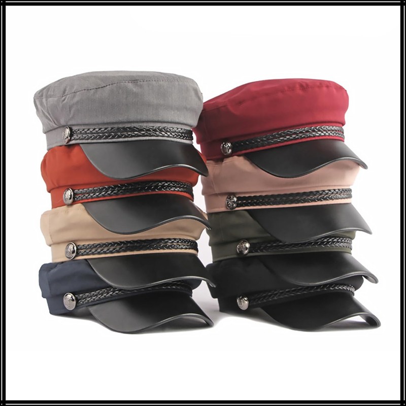 White Fang CZ094 Marine Cap, Long Face, Newsacket, Hat, Stylish,
