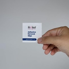 Relief Adhesive Removal Wipes - 50 Count