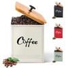 LUKMILEE Airtight Coffee Canister-Coffee Container, Airtight 40 oz Large Iron