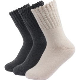 BomKinta Boot Socks for Women Winter Solid Thick Socks Soft Cozy Warm Socks Gifts for Women-Mix-Color 8-3 Pairs