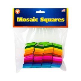 Hygloss Mosaic Squares -  Bright Cardstock Squares - 1 Inch x 1 Inch - Great for Arts & Crafts, DIY Projects, Classroom Activities & Much More - 10 Assorted Colors - 1, 000 Squares