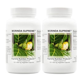 Supreme Nutrition Morinda Supreme, Whole Noni Fruit Capsules (130 Count (Pack of 2))