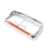 SEPEY Chorme Headlight Bezels with 12" Amber/Amber LED Light Strip