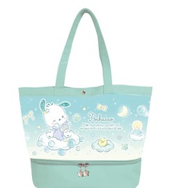 K&Company Sanrio Characters Pochacco Vinyl Tote with Pocket CPV6-PC H11.6 inches (29.5 cm) x W15.7 inches (40 cm) x D6.5 inches (16.4 cm)
