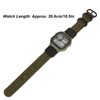 Digital Sport Watch Canvas Strap Luminous Waterproof Retro Sport Watch