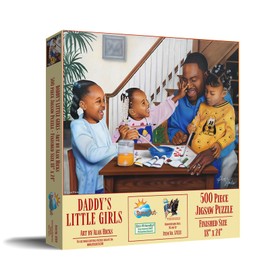 SUNSOUT INC - Daddy's Little Girls - 500 pc Jigsaw Puzzle by Artist: Twin Hicks - Finished Size 18" x 24" - MPN# 57828