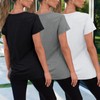 SUNBS Womens 3 Pack T-Shirts Short Sleeve Summer Tops Fashion