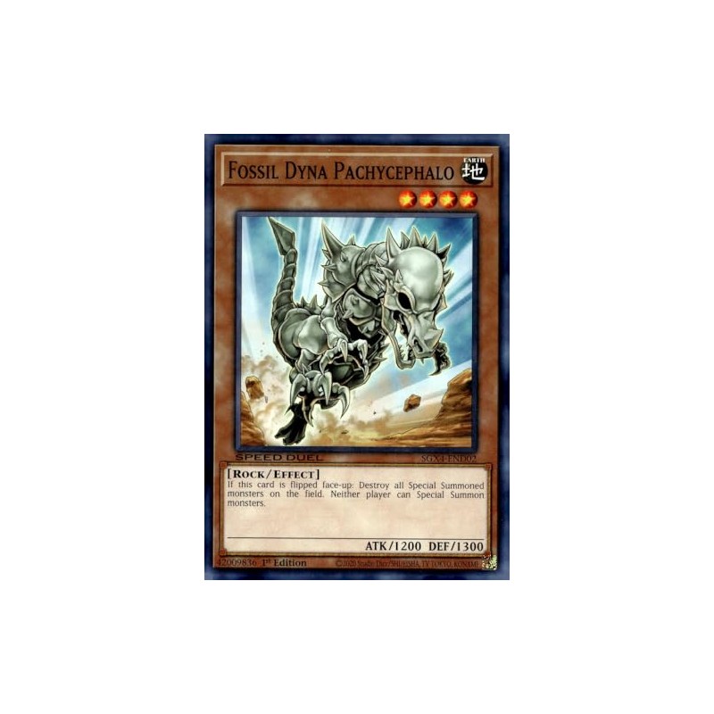 Fossil Dyna Pachycephalo - SGX4-END02 - Common - 1st Edition