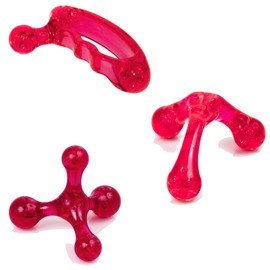 Massager, knobber, massage, economy set with 3 different designs: body massager, arm massager and mini massager