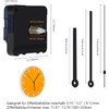 zhibeisai Silent Quartz Clock Mechanism Kit, Long Shaft Wall Clock