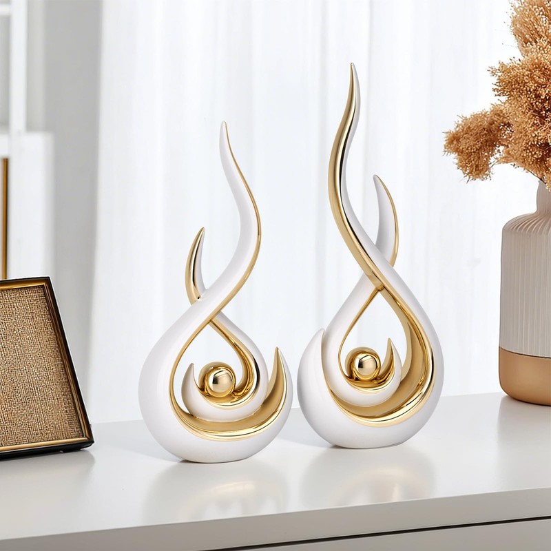 Modern Abstract Art Home Decor Accent,Contemporary Statues Coffee Table Decor